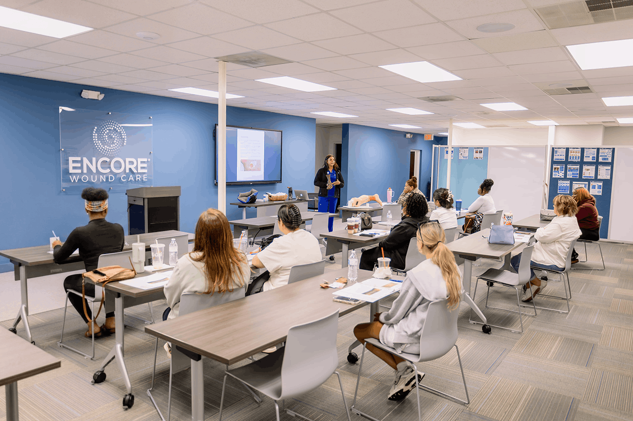 EWCA classroom session at Encore headquarters